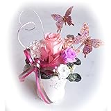 ＜母の日 ギフト＞ プリザーブドフラワー アレンジ　[バタフライ] クリアケース入り 蝶