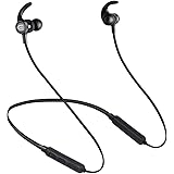 「2019最新スポーツイヤホン」 Bluetooth4.2イヤホン 長時間再生IPX7完全防水 ワイヤレスイヤホン ネックバンド型イヤホン 高音質 重低音 ステレオイヤフォン 騒音低減 ハンズフリー通話 ブルートゥースイヤホン 首掛けタイプ カナル型 日本語説明書付き 軽量 Bluetooth ヘッドホン(ブラック)