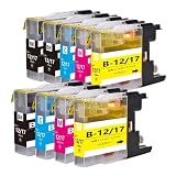 LC12 ブラザーbrother用互換インクカートリッジLC12BK*3 LC12C LC12M LC12Y各2本合計9本 対応機種：MFC-J6710 J5910 J6510 J960 J955 J860 J825 J810 J710 J705 DCP-J940 J925 J840 J740 J725 J540 J525