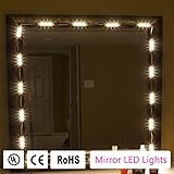 メイクアップミラーLEDライトfor Cosmeticメイクアップ化粧台ミラーとホームバスルームミラーキット3led20 3メートルwith UL認定電源とディマーwm003