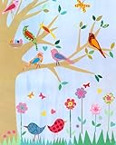 Oopsy Daisy Birds In A Treeストレッチキャンバス壁アートby Rachelテイラー 24 by 30-Inch PE1952