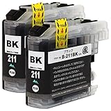 Mt.Smile インク LC211BK (ブラック BK ×2)(対応機種) DCP-J968N DCP-J963N DCP-J962N DCP-J767N DCP-J762N DCP-J567N DCP-J562N MFC-J887N MFC-J880N MFC-J990 互換インク brother用 ブラザー用 【365日保証】サービス