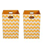 Modern Littles Organization Bundle Laundry Bins, Bold Orange Chevron, 2 Count by Modern Littles
