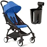 BabyZen - YOYO 6 Months Stroller with Cup Holder - Black with Blue by Baby Zen [並行輸入品]