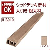 ウッドデッキ 人工木材 人工木 部材 樹脂ウッドデッキ 大引き 根太材 83×43×2000mm【H-B010】【2色選択可】 (ナチュラル)