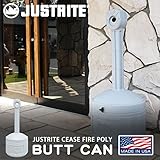 【雑貨】水いらず アメリカンアッシュトレイスタンド BUTTCAN グレー JUSTRITE アメリカの灰皿 スタンド灰皿　おしゃれ インテリア ガレージ 西海岸 喫煙所 屋外　事務所　現場　工場　車