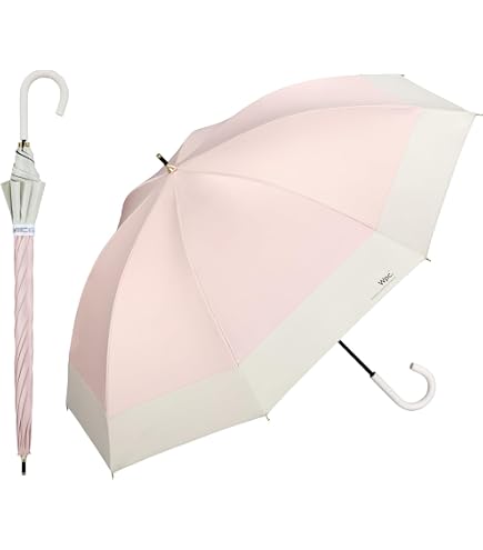 Amazon.co.jp: Wpc. 日傘 遮光切り継ぎロング ピンク 長傘 55cm