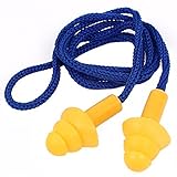 DealMux水泳スポーツ保護ソフト耳栓60センチメートルストラップイエロー