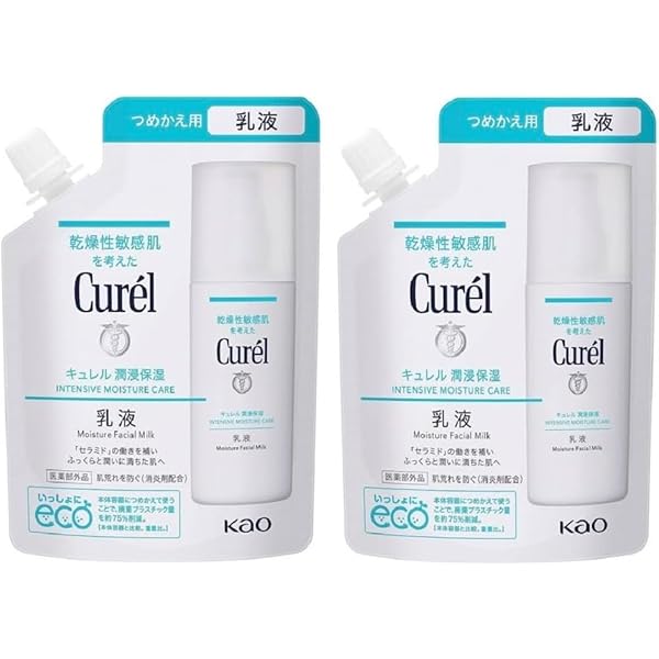 Amazon | キュレル 化粧水 Ⅲ とてもしっとり つめかえ用 130ml×2個