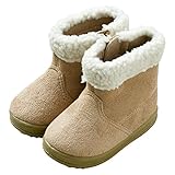 西松屋 ボア付きスウェードブーツ 【13cm・14cm・15cm】　14　ベージュ