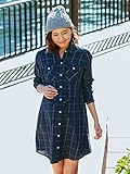 Angeliebe エンジェリーベ マタニティ ワンピース 授乳 しやすい ビエラ チェック シャンブレー シャツ ワンピ 妊婦服 産前 産後 前開き 羽織もの L グリーン 21877 218772