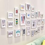 ALUP- 高ポリマーフォトフレームの多数 - 現代の家の壁の装飾的な絵画金の銀のセットのマルチペイントの組み合わせ26 ( 色 : シルバー しるば゜ )