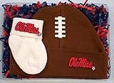 ミシシッピOle Miss Rebelsフットボールキャップand Socksベビーギフトセット