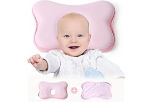 ベビーまくら 向き癖防止枕 絶壁頭 斜頭 変形 猫背 寝姿を矯正 頭の形が良くなる 汗とり 快眠 低反発ピロー 綿100% 寝ハゲ対策 通気まくら 男女兼用