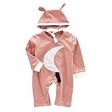 MAOMAO　新生児　ベビー服 カワイイ 男女兼用　ジャンパー　ロンパース　アウター　ピンク　73