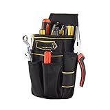 iMagitek プロ職人 電工用 工具袋 腰袋 ウエストバッグ ベルト 付き 多様性バージョン 匠仕様 作業用 便利 仕切り付き ブラック