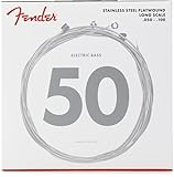 Fender エレキベース弦 Stainless 9050's Bass Strings, Stainless Steel Flatwound, 9050ML .050-.100 ミディアムライト