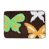 吸水性のノンスリップ耐久性のあるドアマットエントリーマットエントランスマット、15.7"x23.6"、F