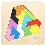 Decdeal 木製 ジグソー パズル ダイヤモンド ボード 早期教育 脳力開発 玩具 ギフト 向け