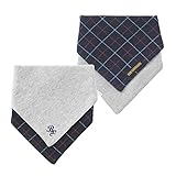 ( チャックル ) chuckle * ボンシュシュ * リバーシブル バンダナ型 ハンカチ スタイ グレー サイズなし P8525-00-00