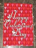 12X18 Happy Valentine'S Valentines Day Mini Hearts Sleeved Garden 12X18 Flag [並行輸入品]