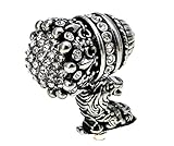 Carpe Diem Hardware 6300-9C Crowning Glory Queen Elizabeth Crown Knob/Lion Head Base with Swarovski 