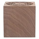 DEARMAMY 木製 エッセンシャル オイル ディフューザー、 ナチュラル ウォールナット ウッド ディフューザー スター デザイン アロマ ディフューザー スモール ラウンド ディフューザー 用 家庭用 オフィス 車用 ヨガ 香り フレグランス B