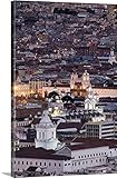Guido Cozziプレミアムシックラップキャンバス壁アート印刷題名エクアドル、Sierra、Quito , View of the Town 24" x 36" 2029843_24_24x36_