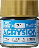 GSI クレオス(GSI Creos) アクリジョンカラー ミドルストーン 半光沢 10ml 模型用塗料 N71