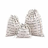 (Medium) - Travel Bag Gift Bag, Creazy Handwritten Letters Drawstring Beam Port Storage Bag Travel B