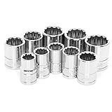 Wilmar Performance Tool Wilmar W38800 10-Piece 3/8-Inch Dr 12pt MET Skt Set [並行輸入品]