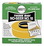 Harveyトイレボウルガスケットwithフランジ10号真鍮、ポリエチレン