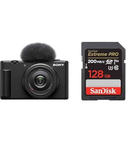 Amazon | Sony Vlogカメラ ZV-1F ホワイトバンドル 32GB SD