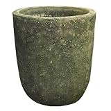 釉薬陶器製植木鉢 ボルカーノ ソルトUポット グリーン 43cm