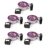 uxcell フラットケーブル　延長用　リボンワイヤ　IDCソケット　FC8P 8ピン　40cm長さ　5個入