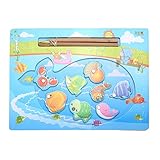 Domybest　子供おもちゃ　さかなつり　木製　魚釣りゲーム フィッシングゲーム 釣り遊び マグネット　木のおもちゃ パズル　知育玩具 親子