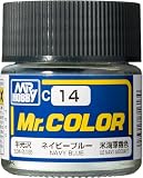 GSI クレオス(GSI Creos) Mr.カラー ネービーブルー 半光沢 10ml 模型用塗料 C14