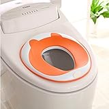 トイレトレーニングHomeself Seat for Boys and Girls | Toddlers Potty Ring forラウンドと楕円形トイレ|安全なノンスリップサーフェス(オレンジ)