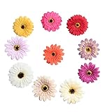 Fityle ガーベラデイジー　装飾造花　花束/手首花作成　フラワーヘッド　結婚式　ホーム飾り　ギフト包装　全13色選べ　 - 混合