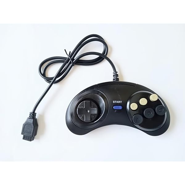 Amazon | メガドライブ用 MDコントローラー 6ボタン有線アーケード