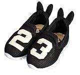 【ノーブランド品】うさ耳が付いた可愛いベビーシューズ 男の子 女の子 全3色 サイズ15cm (ブラック(15cm))