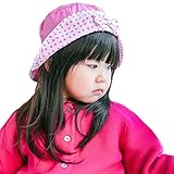 (スマイル ワキキ)Smile YKK バケット ハット キッズ サファリハット 女の子 ベビー帽子 日よけ コットン リボン 54