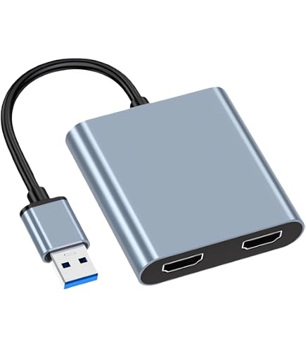 Amazon.co.jp: ELECABLE USB 3.0 - デュアルHDMIアダプター - 4K+4K