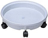 鉢受プレートキャスター付き 350 2台組 ストーン hati350-2P-ST