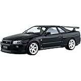 青島文化教材社(AOSHIMA) 1/24 ザ☆モデルカーシリーズ SP08 ニッサン BNR34 スカイライン GT-R V-SPECⅡ '02 カスタムホイール プラモデル