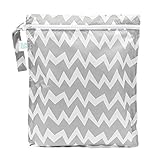 Bumkins Zippered Wet Bag, Gray Chevron by Bumkins