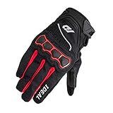 山城(yamashiro) IDEAL バイク用 メッシュグローブ ID-001 AXIS(アクシス) レッド Mサイズ ID001/RD/M