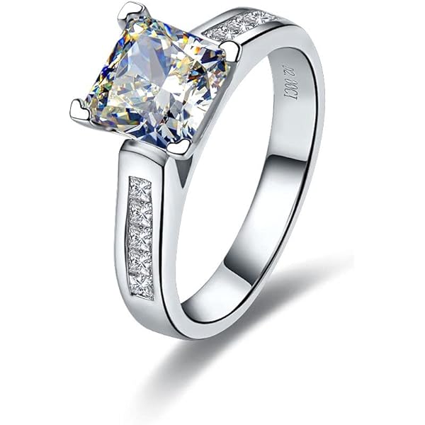14K エングレーブ模様リング　 ホワイトゴールド ペアリング 18金ホワイトゴールド K18WG ミンサー柄 彫刻