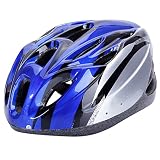 ヘルメット 子供用　10歳以上向け 56-61cm 調整可 自転車　ジュニア 軽量 通勤通学 自転車用品 サイクリング スケートボード用 ダイヤル X31ブルー