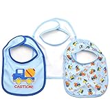 SnuglyベビーBoy幼児よだれかけ3個セット カラー: ブルー